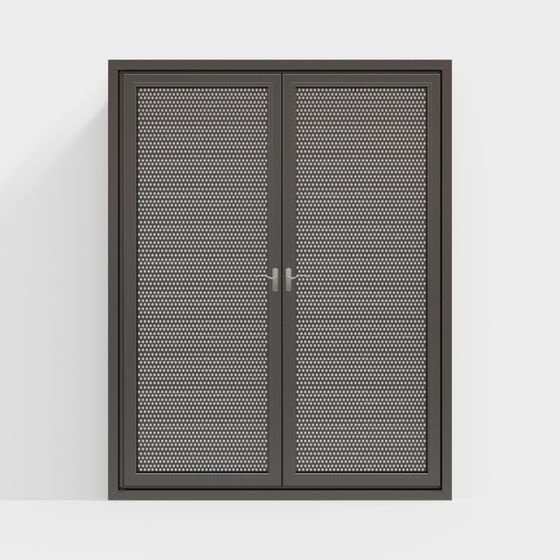 Perforated Door 3D model