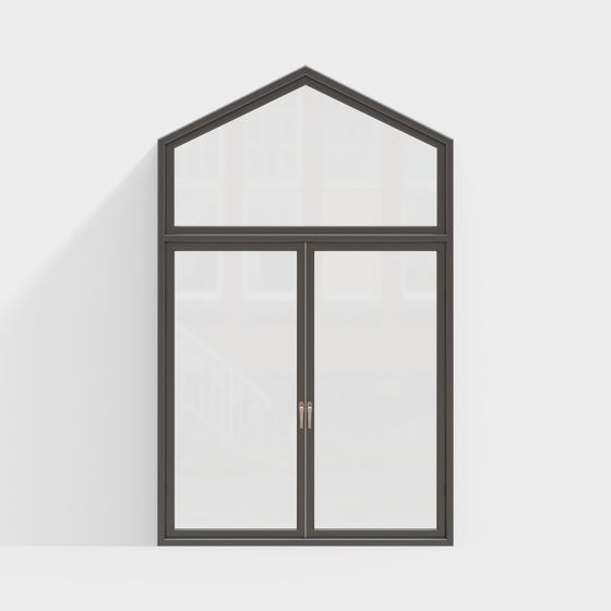 Stylish Polygonal Window 3D model for Modern Designs
