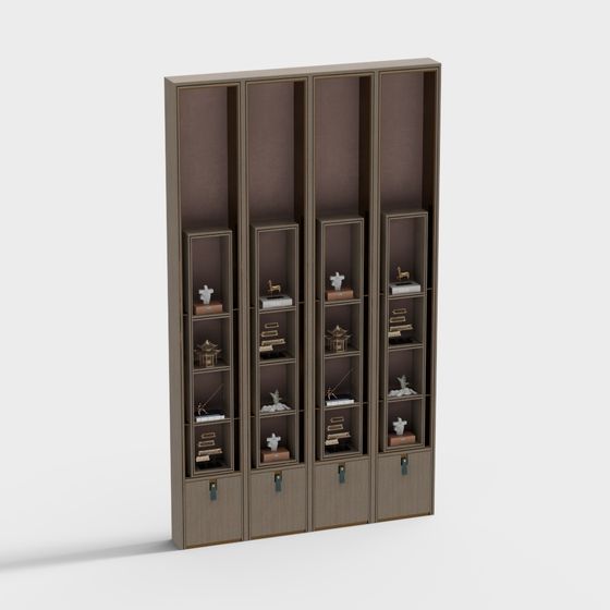 Urban Elegance Bookshelf 3D model