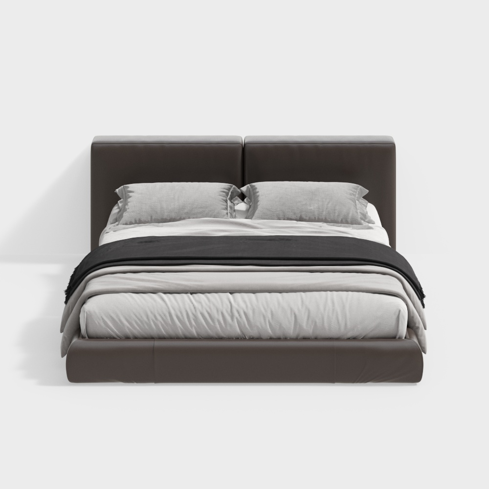 Modern Double Bed in the Bedroom