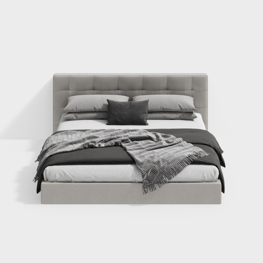 Letto matrimoniale moderno nella camera da letto