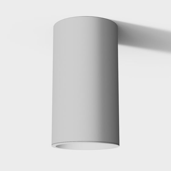 Modern White Cylinder Lamp