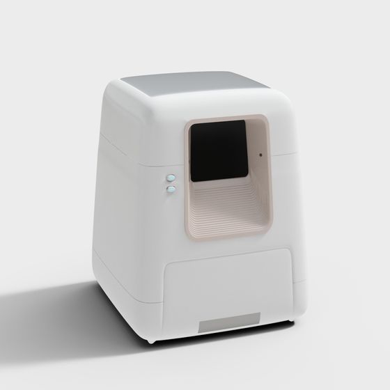 Futuristic Smart Refrigerator 3D model