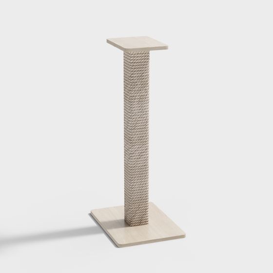 Rope Column 3D model for Modern Designs