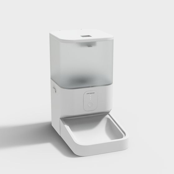 Modern Smart Pet Feeder 3D model for Creative Projects