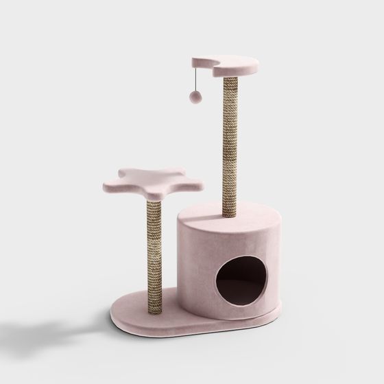 Charming Cat Climbing Frame 3D Model