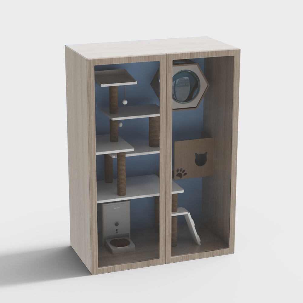 Charming Cat House 3D model for Modern Homes