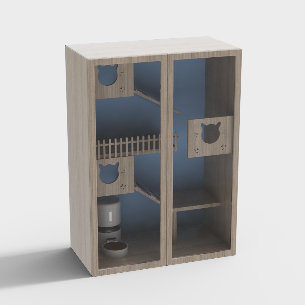 Charming Cat House 3D model for Modern Interiors