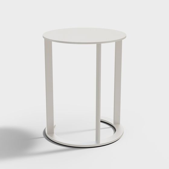Modern Cylindrical Side Table 3D model