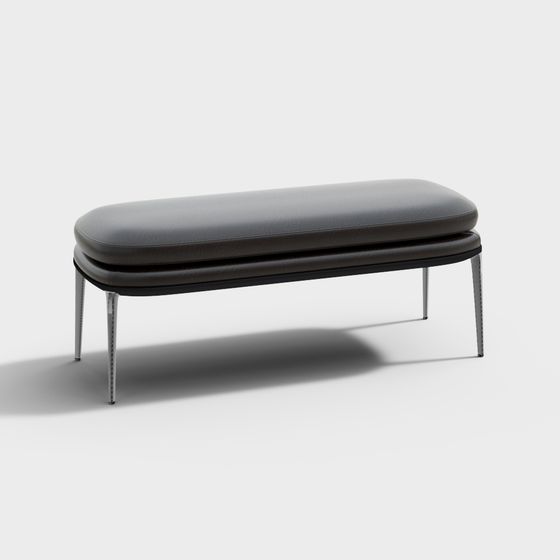 Urban Bench 3D model for Modern Interiors