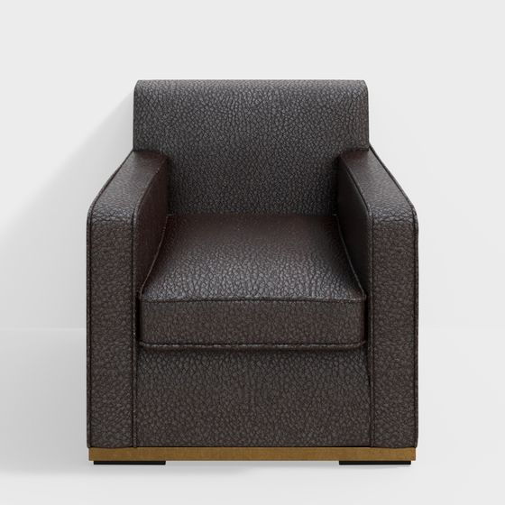 Urban Comfort Leather Sofa 3D model for Modern Spaces