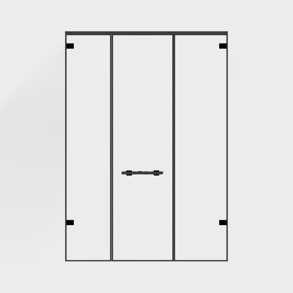 Modern Glass Bathroom Door