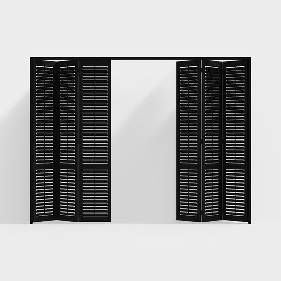 Low-Poly Folding Screen 3D Model