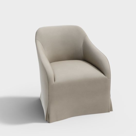 Cozy Corner Chair 3D model for Relaxing Spaces