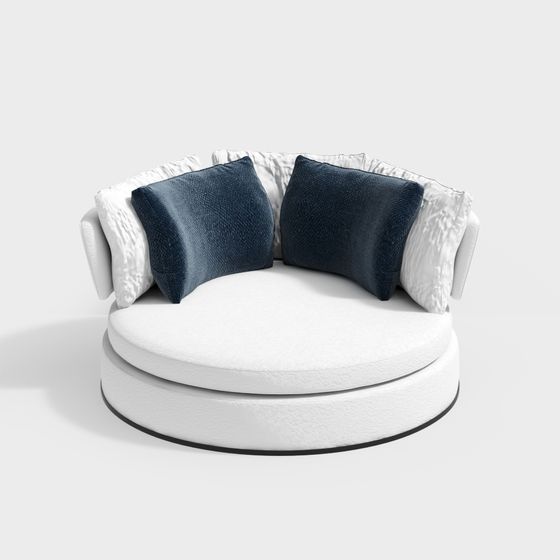 Cozy Circle Chair 3D model