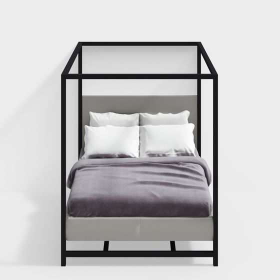 Urban Canopy Bed 3D model