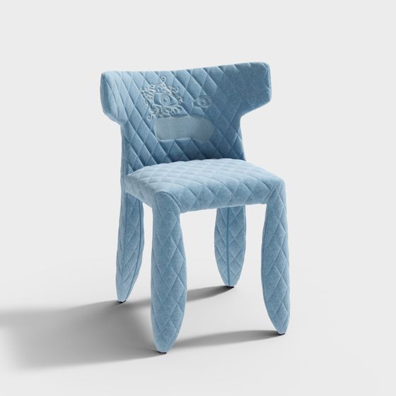 Dreamlike Low-Polygon Chair 3D Model