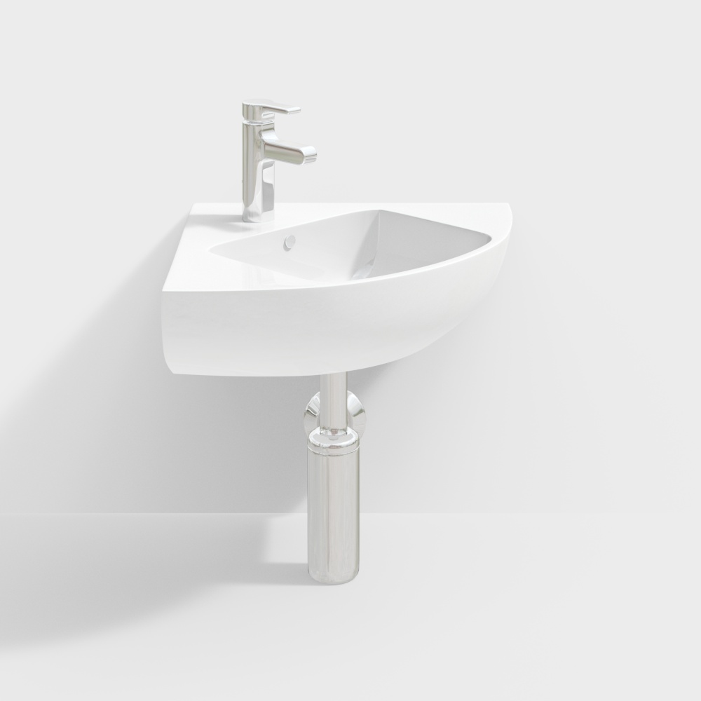 Bồn rửa hiện đại dạng tam giác