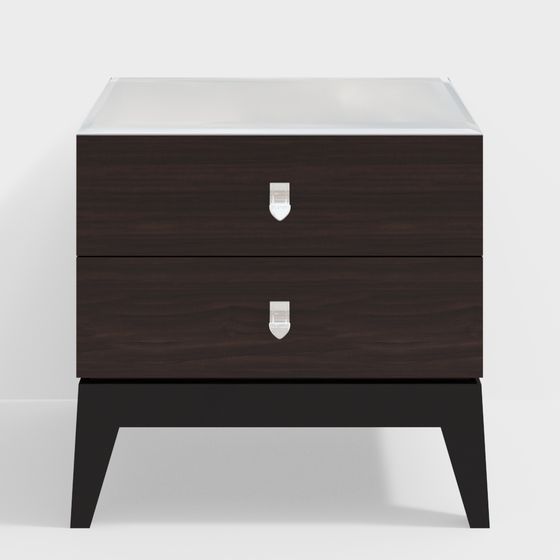 Mid-Century Modern Nightstand 3D model