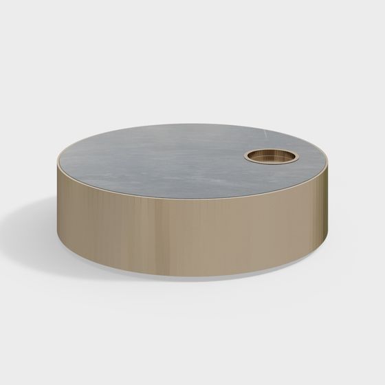 Stylish Round Coffee Table 3D model