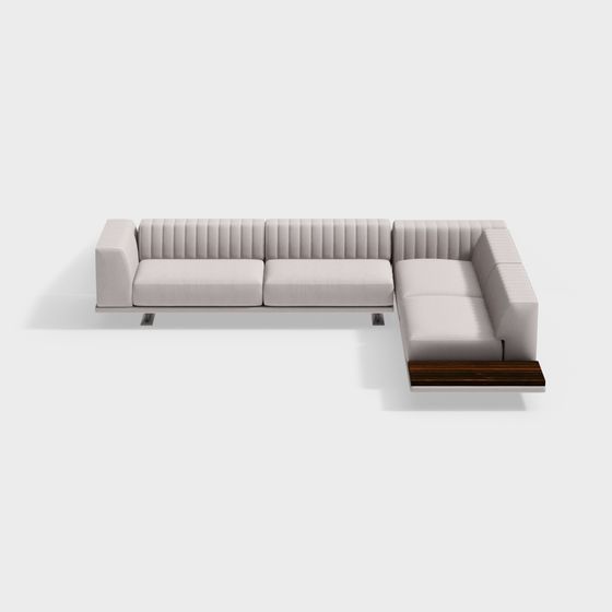 Urban Comfort Low-Poly Sofa 3D model