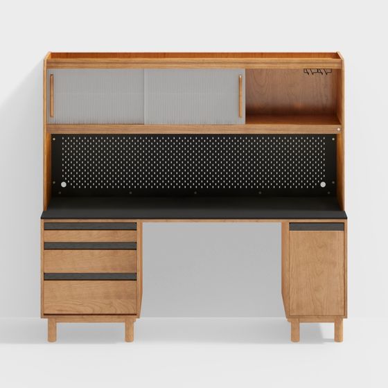Mid-Century Modern Desk 3D model