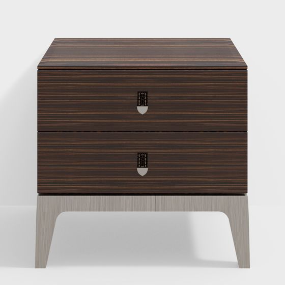 Modern Low-Poly Nightstand 3D model