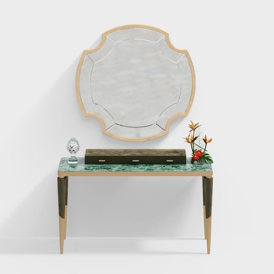 Elegant Console Table 3D model