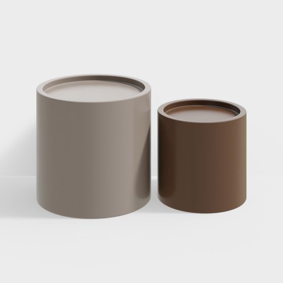 Minimalist Cylinders 3D model