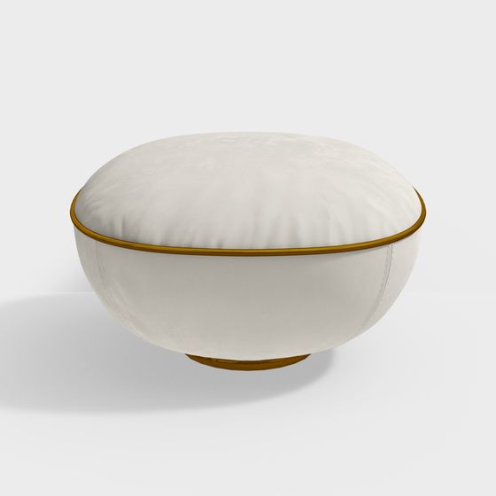 Stylish Round Pouf 3D model for Creative Projects