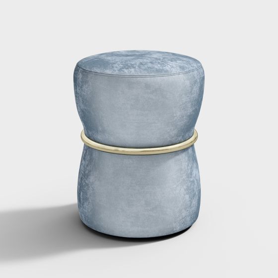 Stylish Elegant Ottoman 3D model for Contemporary Spaces