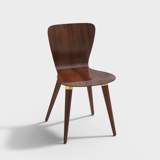 Elegant Modern Chair 3D model for Creative Spaces