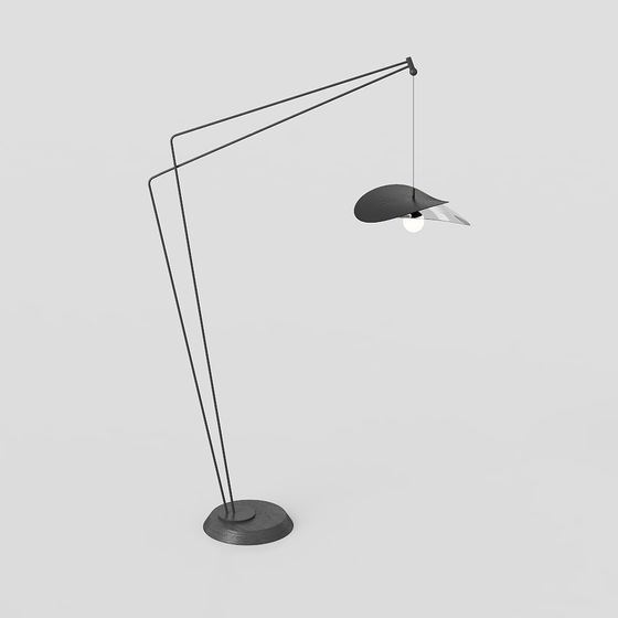 Modern Low-Polygon Floor Lamp 3D model