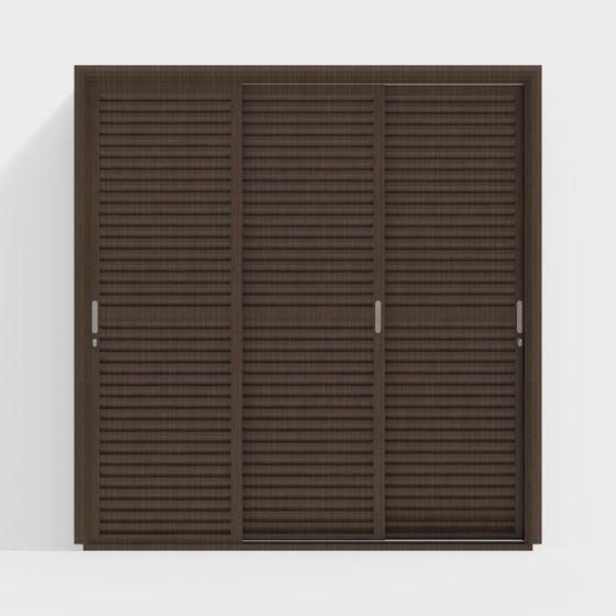 Louvered Sliding Door 3D model