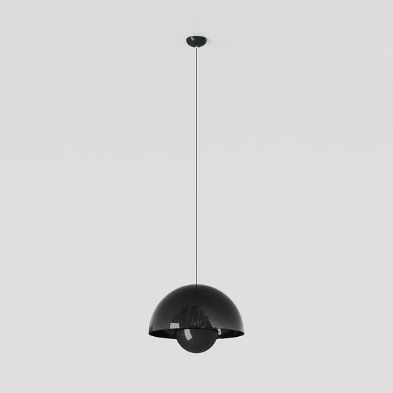 Lampada a Sospensione Nera Moderna