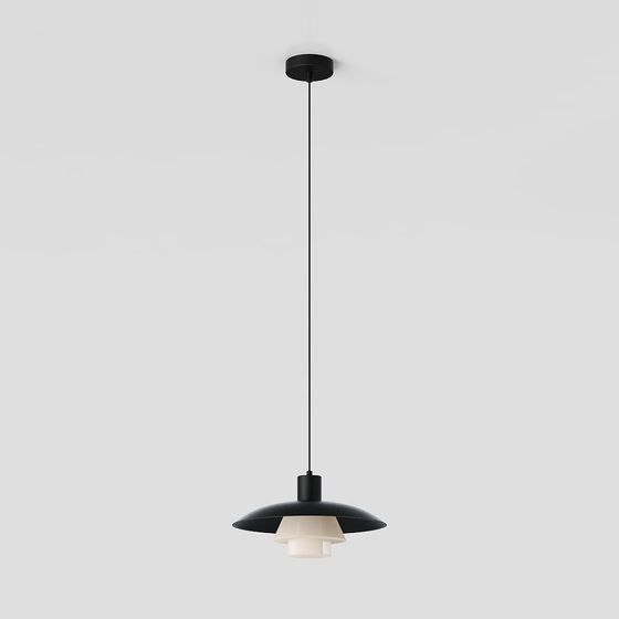 Suspension en Métal Noir Moderne