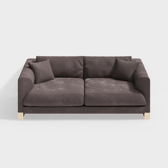 Elegant Low-Poly Sofa 3D Model for Contemporary Homes