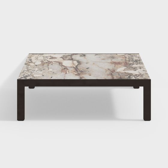 Elegant Marble Coffee Table 3D model