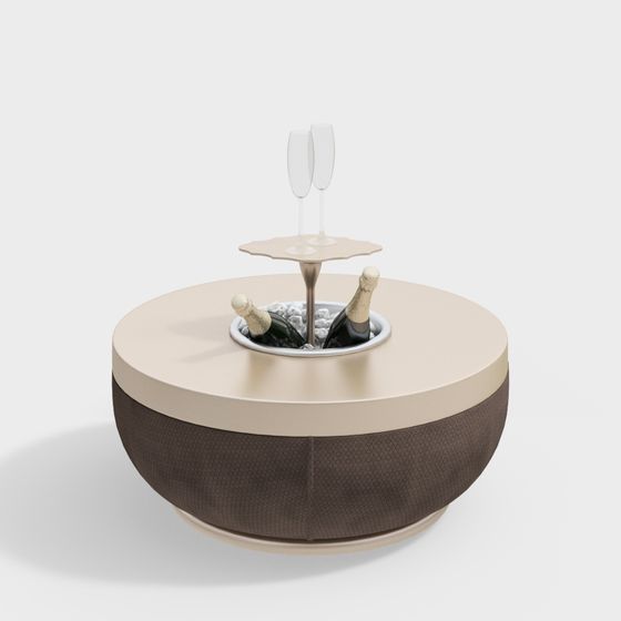 Elegant Champagne Cooler 3D model for Exquisite Gatherings