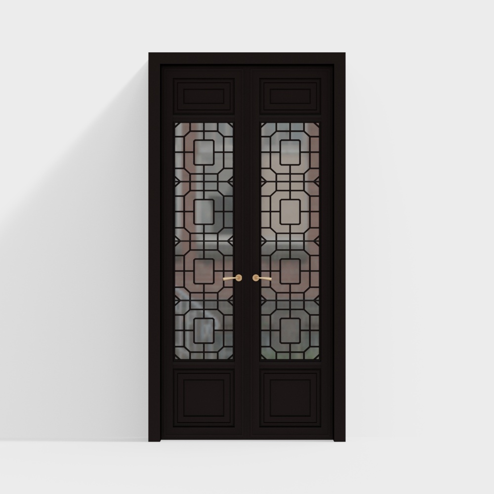 Neo-Chinese Style Double Door
