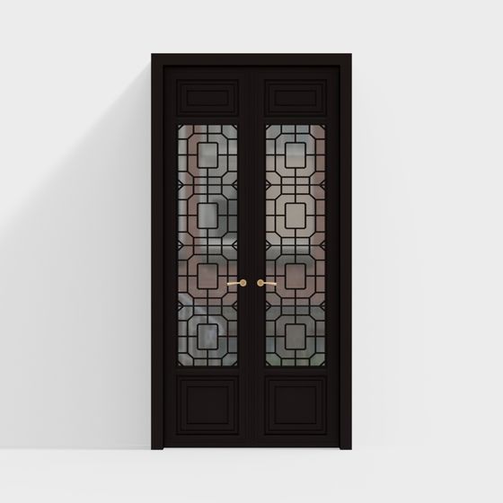 Geometric Elegance Door 3D model