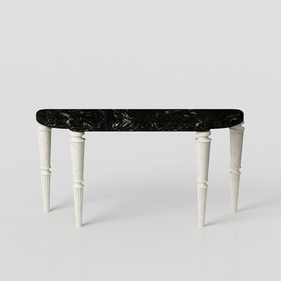 Elegant Marble Table 3D model