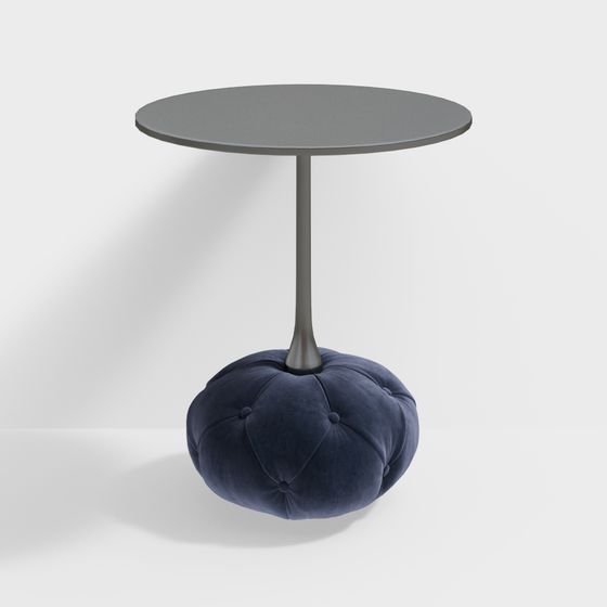 Modern Low-Polygon Round Table 3D model