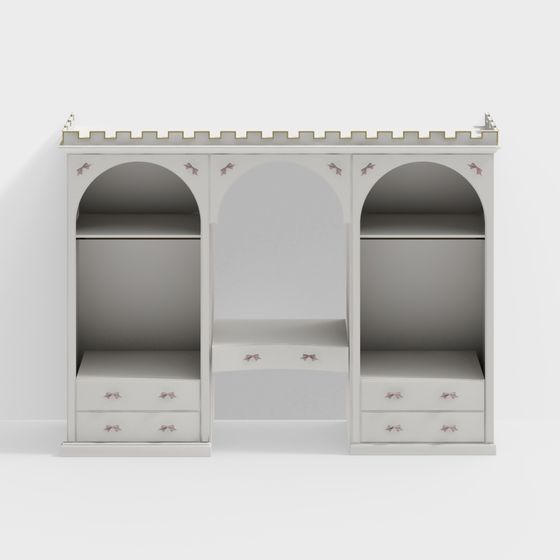 Charming Princess Castle Wardrobe 3D model