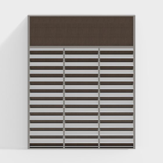 Stylish Low-Polygon Curtain 3D model for Modern Spaces