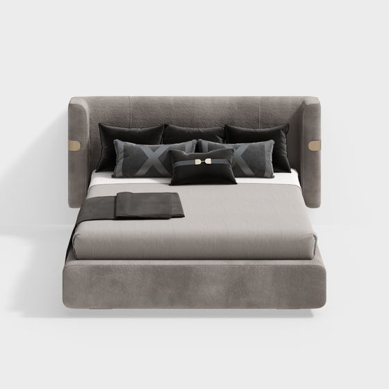 Urban Comfort 3D model Bed for Contemporary Spaces