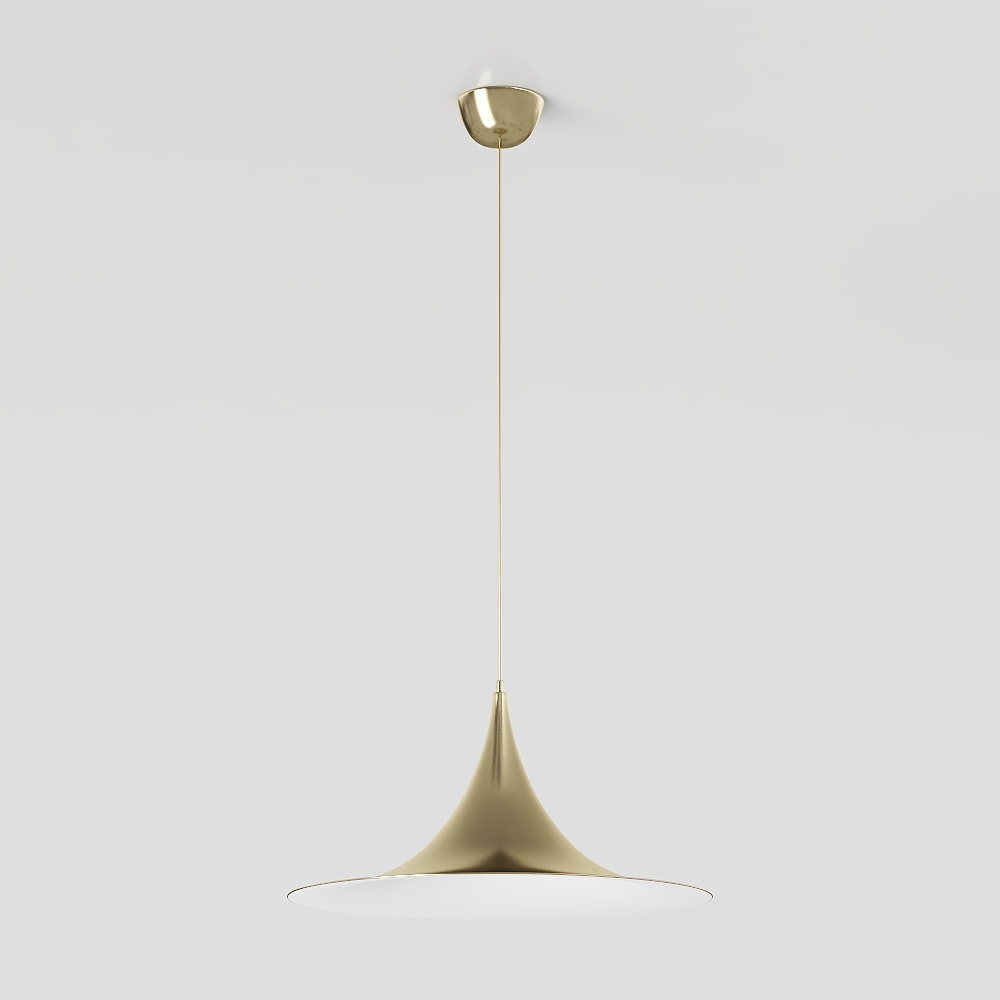 Elegant 3D Chandelier Model – Golden Metal Finish