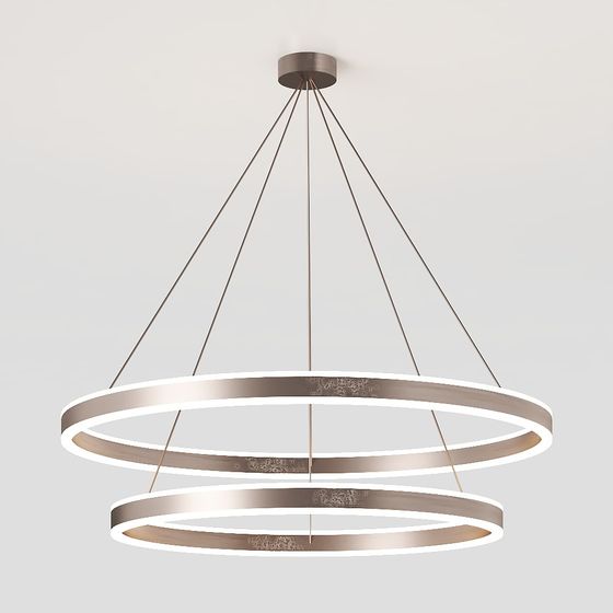 Elegant Low-Polygon Chandelier 3D model
