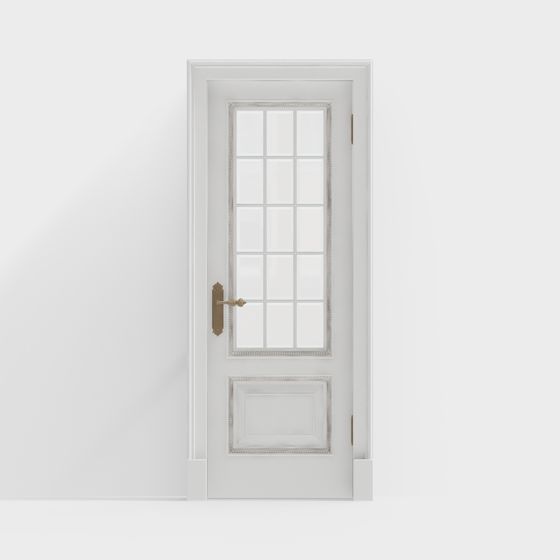 Classic French Door 3D model