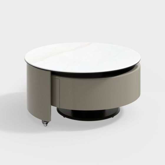 Elegant Modern Coffee Table 3D model for Contemporary Interiors